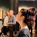 Visitor to a museum