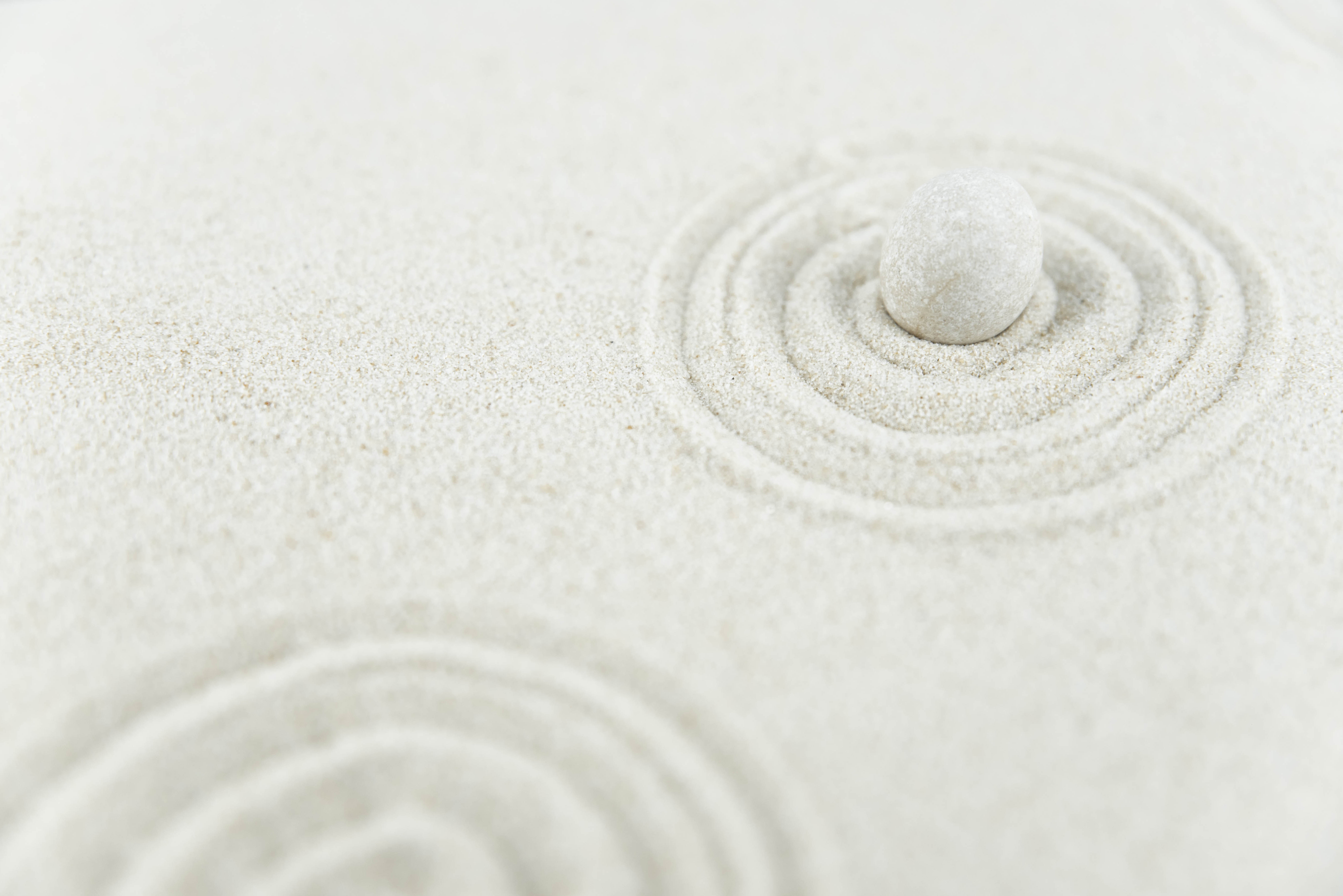 Patrón de arte de arena zen