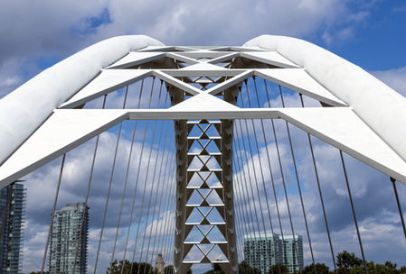 Architectural marvel the Humber Bay Arch Bridge 