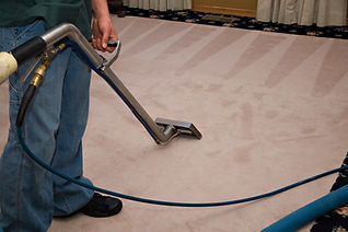 carpet being cleaned