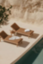 Poolside lounge area