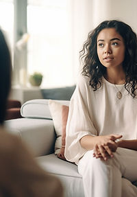 Woman in conversation