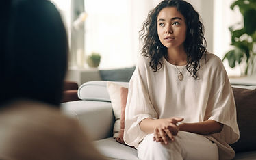 Woman in therapy session