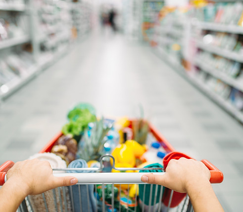 Grocery Shopping Scene