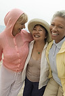 Women Laughing on Beach