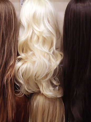 Perruques sur l'affichage