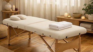 Configuração da mesa de massagem