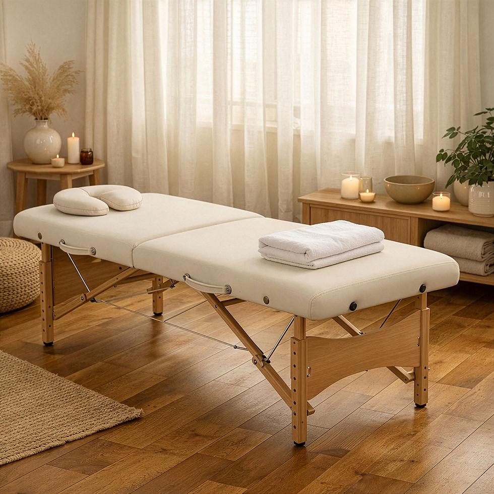 Massage Table Setup