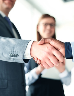 Handshake in the Office