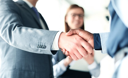 Handshake in the Office