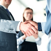 Handshake in the Office