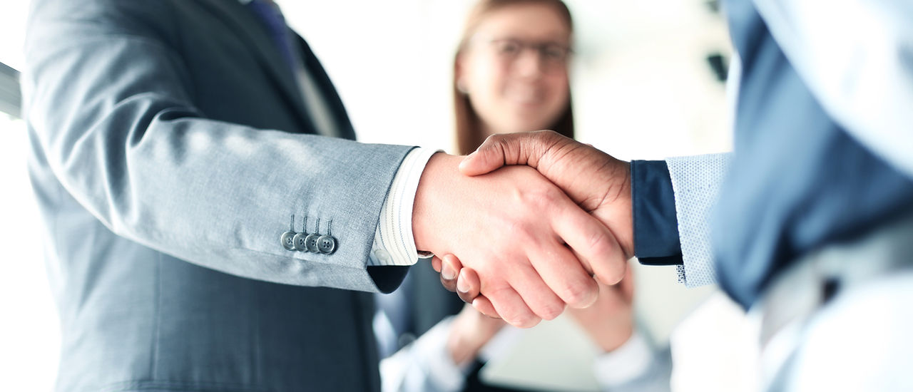 Handshake in the Office