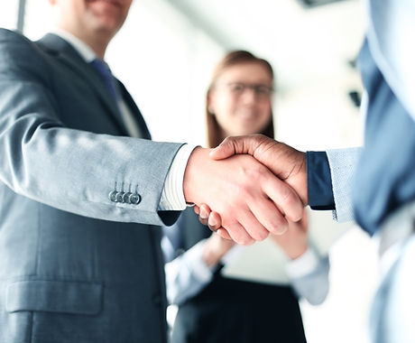 Handshake in the Office