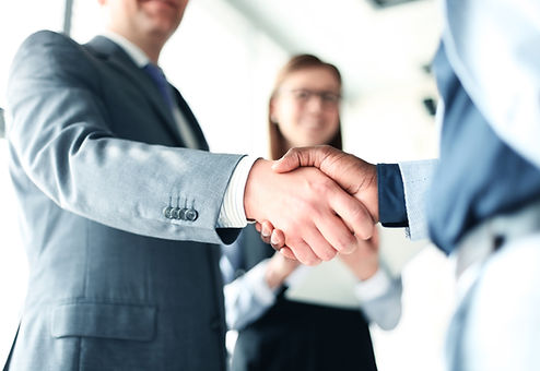 Handshake in the Office