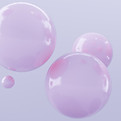 bulles roses