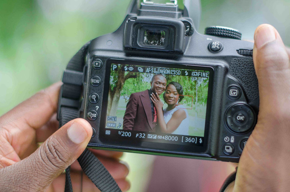 Camera Display Closeup