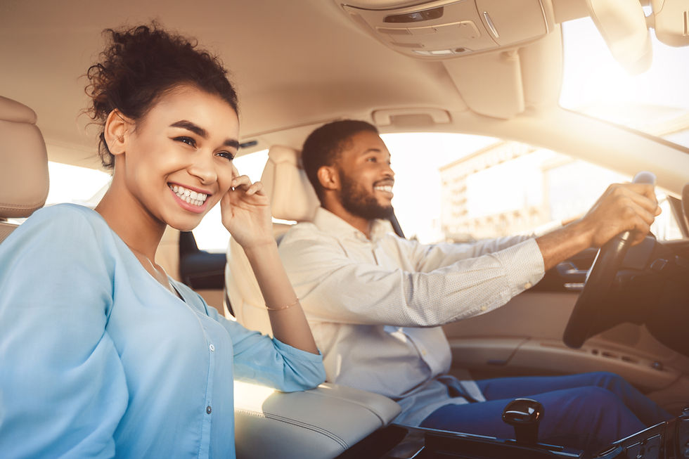 Couple Driving Together