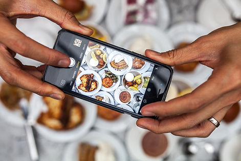 Allestimento per la fotografia di cibo