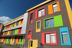 bâtiment coloré
