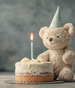 Celebração de aniversário do ursinho de