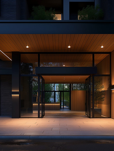 Modern Building Entrance