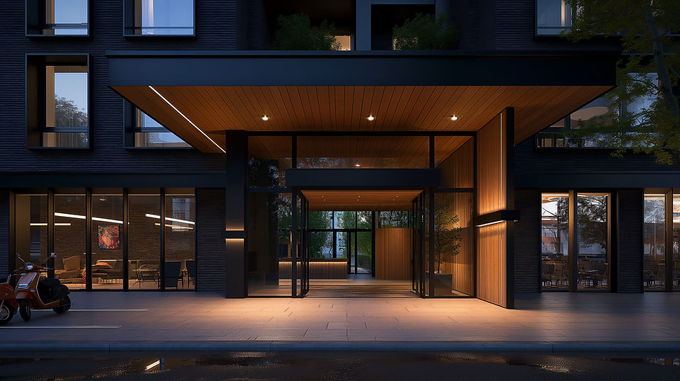 Modern Building Entrance