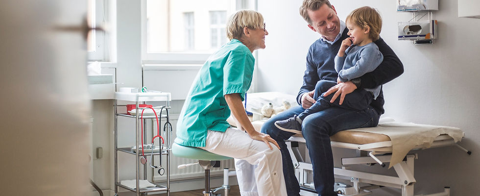 Examination of a child