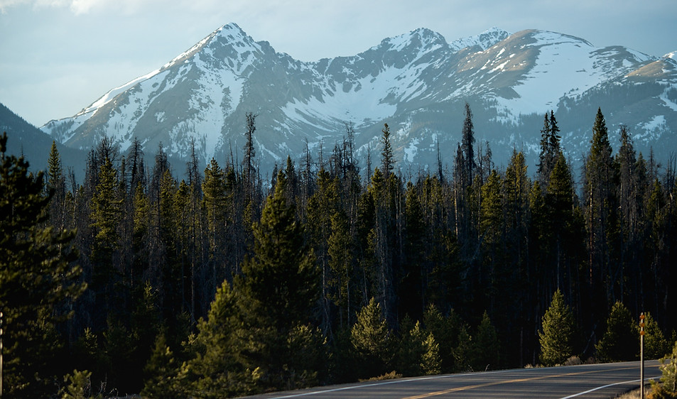 Mountain Highway Scene