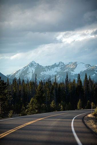 Mountain Highway Scene