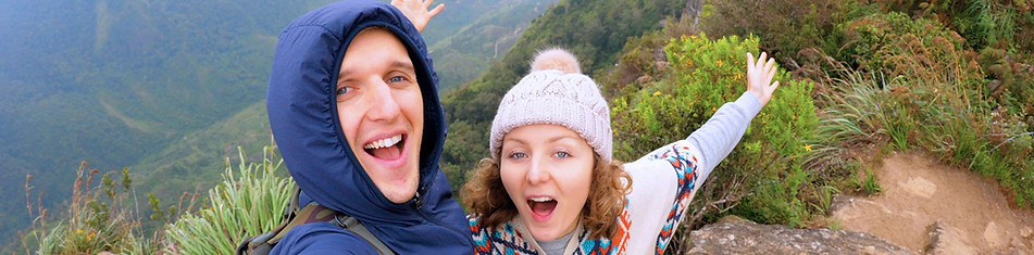 Hikers on Cliff