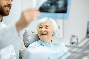Senior care dental hygiene appointment