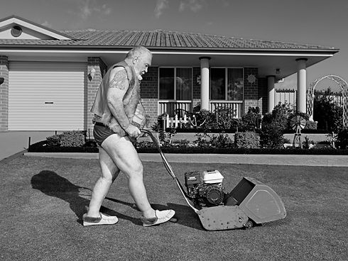 Mowing Lawn