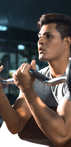 Man Lifting Weights