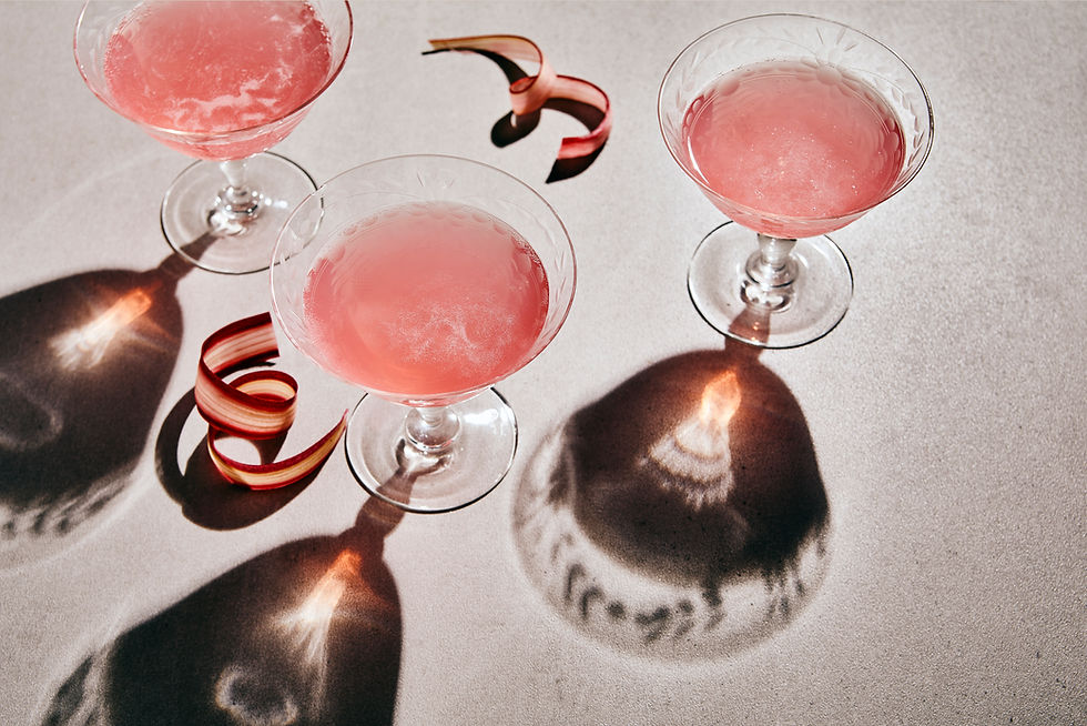 Pink Cocktails Display