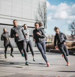 Group Running Outdoors