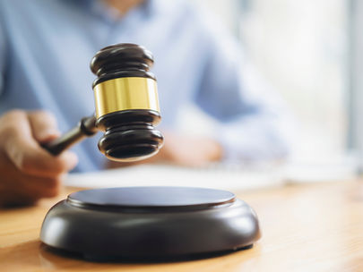 Law hammer attorney case law judge