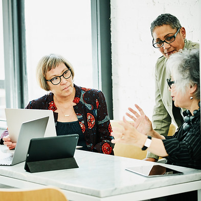 A group of women at a business meeting