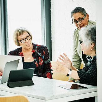 A group of women at a business meeting