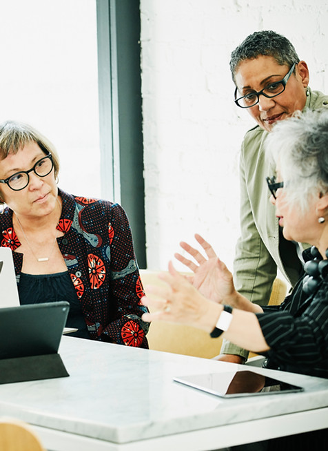 A group of women at a business meeting