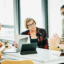 A group of women at a business meeting