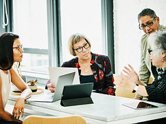 A group of women at a business meeting