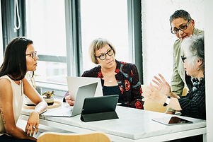 A group of women at a business meeting