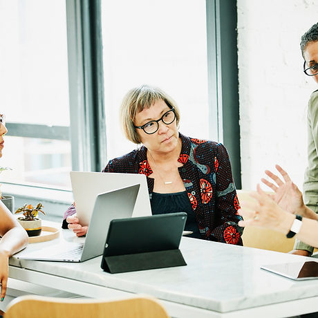 A group of women at a business meeting