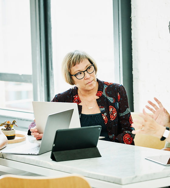 A group of women at a business meeting