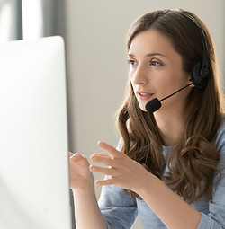 Woman with Headset