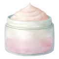 Watercolor Cream Jar