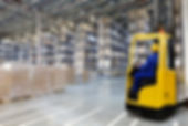 Distribution Warehouse with High Shelves