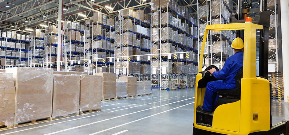 Distribution Warehouse with Top Shelves
