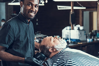 Barbero en el trabajo