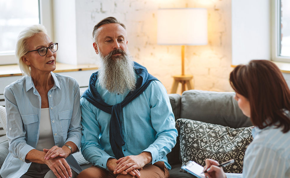 Couple meeting counselor